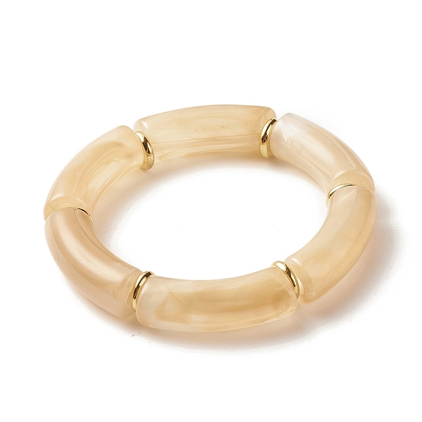PandaHall Acrylic Tube Beaded Stretch Bracelets, with Brass Beads, Sandy Brown, Inner Diameter: 2-1/8 inch(5.5cm) Acrylic
PandaHall Acrylic Tube Beaded Stretch Bracelets, with Brass Beads, Sandy Brown, Inner Diameter: 2-1/8 inch(5.5cm) Acrylic
