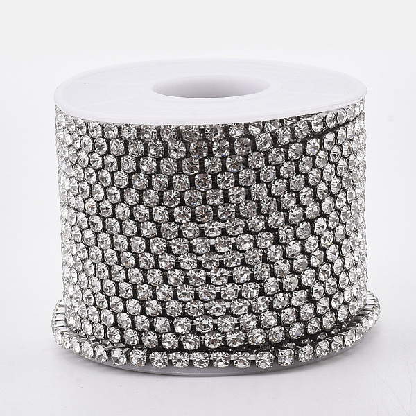 PandaHall 304 Stainless Steel Rhinestone Strass Chains, with Spool, Rhinestone Cup Chains, Crystal, Stainless Steel Color, 3mm, about 32.8..., Clear
PandaHall 304 Stainless Steel Rhinestone Strass Chains, with Spool, Rhinestone Cup Chains, Crystal, Stainless Steel Color, 3mm, about 32.8..., Clear