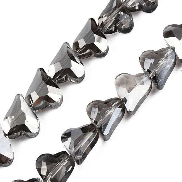 PandaHall Electroplate Transparent Glass Beads Strands, Faceted, Heart, Gray, 12x10x5mm, Hole: 1mm, about 60Pcs/strand, 24.41 inch(62cm)...
PandaHall Electroplate Transparent Glass Beads Strands, Faceted, Heart, Gray, 12x10x5mm, Hole: 1mm, about 60Pcs/strand, 24.41 inch(62cm)...