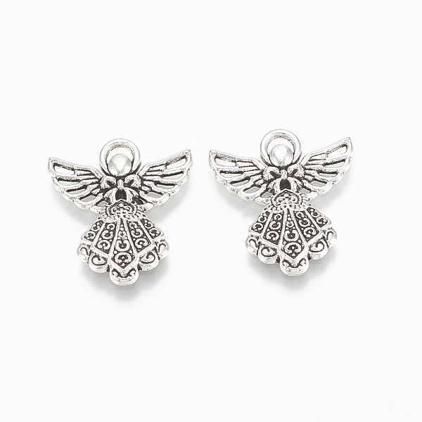 PandaHall Tibetan Style Alloy Pendants, Angel, Cadmium Free & Lead Free,, Antique Silver, 26x23x2.5mm, Hole: 1.5x4mm Alloy Angel & Fairy
PandaHall Tibetan Style Alloy Pendants, Angel, Cadmium Free & Lead Free,, Antique Silver, 26x23x2.5mm, Hole: 1.5x4mm Alloy Angel & Fairy