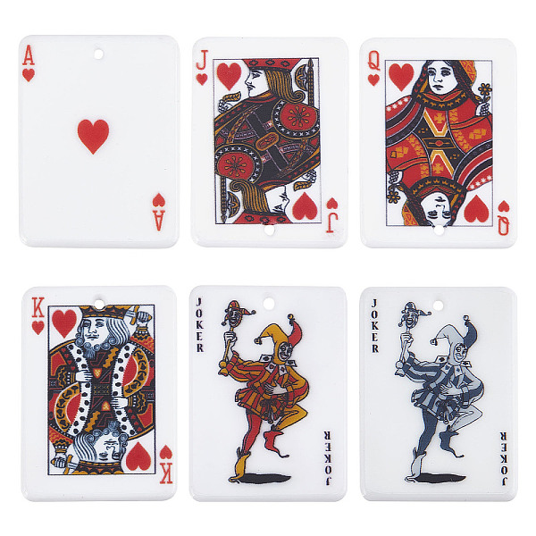 PandaHall SUNNYCLUE 12Pcs 6 Style Printed Acrylic Pendants, Rectangle with Playing Cards Pattern, Playing Card Pattern, 36x25.5x2mm, Hole..., Multicolor
PandaHall SUNNYCLUE 12Pcs 6 Style Printed Acrylic Pendants, Rectangle with Playing Cards Pattern, Playing Card Pattern, 36x25.5x2mm, Hole..., Multicolor