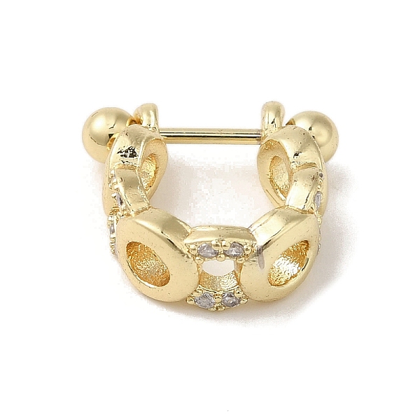 PandaHall Rack Plating Brass Pave Clear Cubic Zirconia Nose Studs for Women Men, Real 18K Gold Plated, 13x5.5mm Brass+Cubic Zirconia Clear
PandaHall Rack Plating Brass Pave Clear Cubic Zirconia Nose Studs for Women Men, Real 18K Gold Plated, 13x5.5mm Brass+Cubic Zirconia Clear