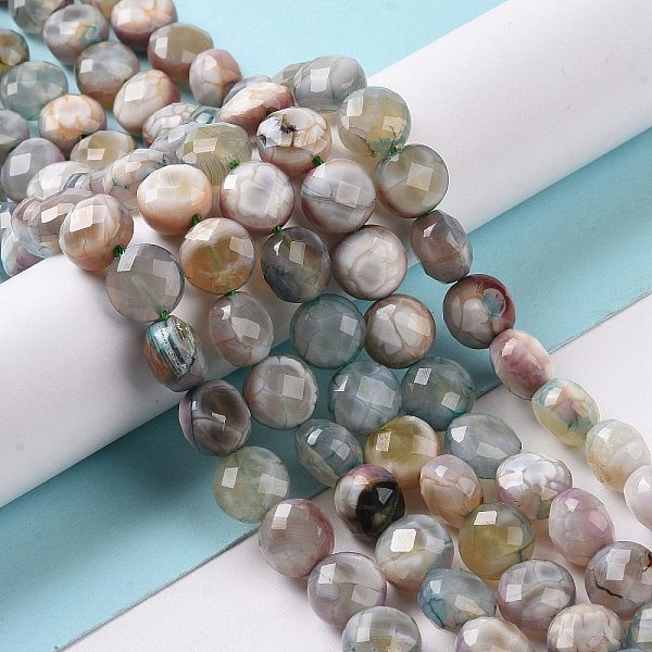PandaHall Natural Dyed Fire Crackle Agate Beads Strands, Faceted, Flat Round, Rosy Brown, 10~10.5x7.5mm, Hole: 1.2mm, about 37~39pcs/strand...
PandaHall Natural Dyed Fire Crackle Agate Beads Strands, Faceted, Flat Round, Rosy Brown, 10~10.5x7.5mm, Hole: 1.2mm, about 37~39pcs/strand...