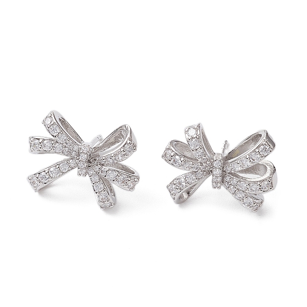 PandaHall Bowknot Brass Stud Earrings, with Clear Cubic Zirconia, Long-Lasting Plated, Lead Free & Cadmium Free, Platinum, 14.5x19mm Cubic...
PandaHall Bowknot Brass Stud Earrings, with Clear Cubic Zirconia, Long-Lasting Plated, Lead Free & Cadmium Free, Platinum, 14.5x19mm Cubic...
