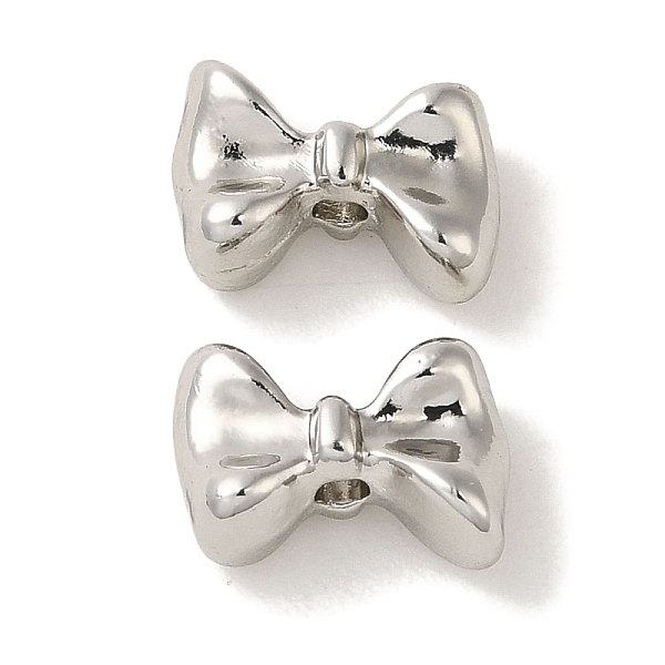 PandaHall Rack Plating Alloy Beads, Cadmium Free & Nickel Free & Lead Free, Bowknot, Platinum, 7x10x4.5mm, Hole: 1.5mm Alloy Bowknot
PandaHall Rack Plating Alloy Beads, Cadmium Free & Nickel Free & Lead Free, Bowknot, Platinum, 7x10x4.5mm, Hole: 1.5mm Alloy Bowknot