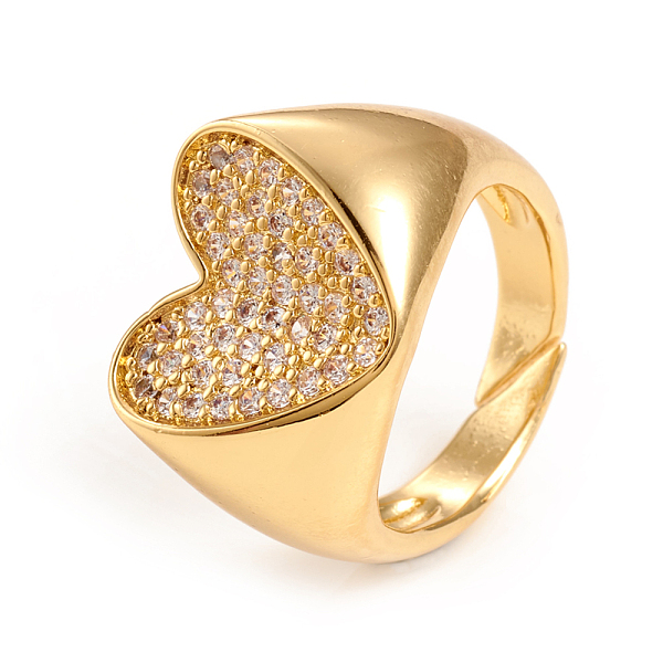 PandaHall Adjustable Brass Micro Pave Clear Cubic Zirconia Cuff Rings, Open Rings, Heart, Golden, Size 7, Inner Diameter: 17mm Brass+Cubic...
PandaHall Adjustable Brass Micro Pave Clear Cubic Zirconia Cuff Rings, Open Rings, Heart, Golden, Size 7, Inner Diameter: 17mm Brass+Cubic...