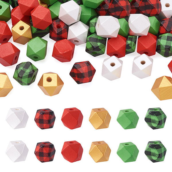 PandaHall Beadthoven 120Pcs 6 Style Polygon Painted Natural Wood Beads, Plaid Beads, Mixed Color, 15.5~16x15.5~16.5x15.5~16.5mm, Hole..., Multicolor
PandaHall Beadthoven 120Pcs 6 Style Polygon Painted Natural Wood Beads, Plaid Beads, Mixed Color, 15.5~16x15.5~16.5x15.5~16.5mm, Hole..., Multicolor
