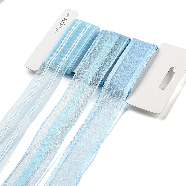 PandaHall Polyester & Polycotton Ribbons Sets, for Bowknot Making, Gift Wrapping, Light Blue, 1 inch(25mm), 3 styles, about 3 Yards/Style, 9...
PandaHall Polyester & Polycotton Ribbons Sets, for Bowknot Making, Gift Wrapping, Light Blue, 1 inch(25mm), 3 styles, about 3 Yards/Style, 9...