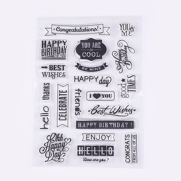 PandaHall Silicone Stamps, for DIY Scrapbooking, Photo Album Decorative, Cards Making, Clear, 7~33x17~69mm Silicone Clear
PandaHall Silicone Stamps, for DIY Scrapbooking, Photo Album Decorative, Cards Making, Clear, 7~33x17~69mm Silicone Clear