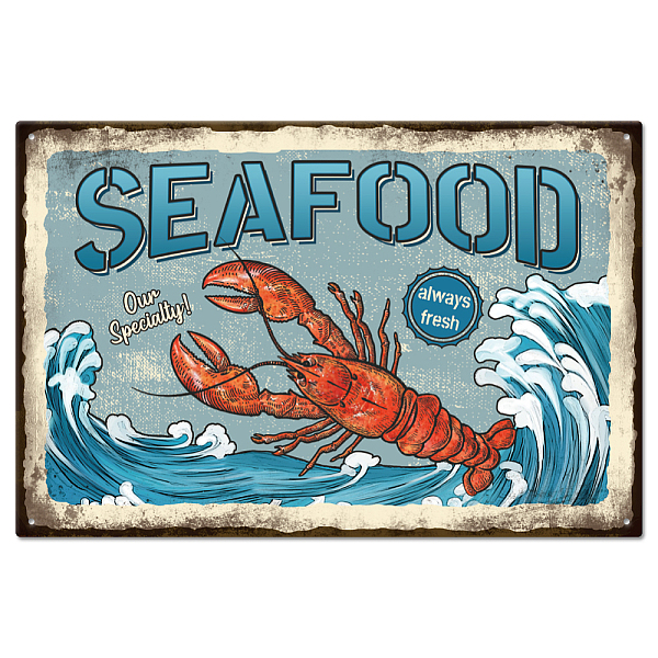 PandaHall GLOBLELAND Vintage Lobster and Seafood Funny Word Metal Tin Sign for Garage Man Personalized Signs Garden Cave Signs Art Plaque...
PandaHall GLOBLELAND Vintage Lobster and Seafood Funny Word Metal Tin Sign for Garage Man Personalized Signs Garden Cave Signs Art Plaque...