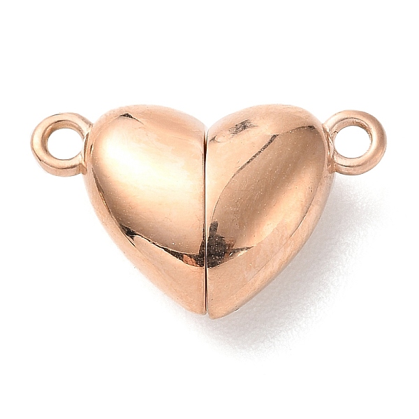 PandaHall Ion Plating(IP) 303 Stainless Steel Magnetic Clasps, Heart, Rose Gold, 10.5x16x5mm, Hole: 1.5mm 303 Stainless Steel Heart
PandaHall Ion Plating(IP) 303 Stainless Steel Magnetic Clasps, Heart, Rose Gold, 10.5x16x5mm, Hole: 1.5mm 303 Stainless Steel Heart