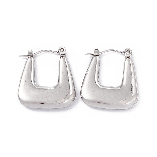 PandaHall 304 Stainless Steel Trapezoid Thick Hoop Earrings for Women, Stainless Steel Color, 22x19.5x3.7mm, Pin: 0.7mm 304 Stainless Steel
PandaHall 304 Stainless Steel Trapezoid Thick Hoop Earrings for Women, Stainless Steel Color, 22x19.5x3.7mm, Pin: 0.7mm 304 Stainless Steel