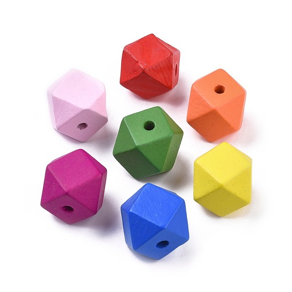 PandaHall Dyed Natural Wood Beads, Polygon, Mixed Color, 20x20x20mm, Hole: 4mm, about 108pcs/500g Wood Polygon Multicolor
PandaHall Dyed Natural Wood Beads, Polygon, Mixed Color, 20x20x20mm, Hole: 4mm, about 108pcs/500g Wood Polygon Multicolor