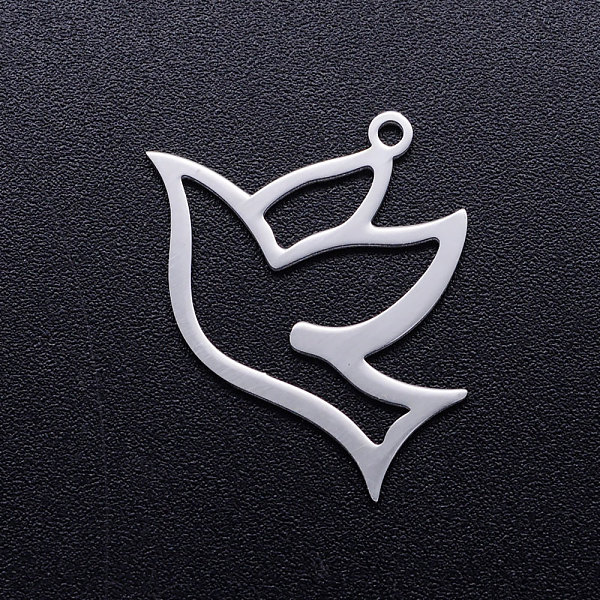 PandaHall 201 Stainless Steel Hollow Pendants, Bird, Stainless Steel Color, 19x24.5x1mm, Hole: 1.5mm 201 Stainless Steel Bird
PandaHall 201 Stainless Steel Hollow Pendants, Bird, Stainless Steel Color, 19x24.5x1mm, Hole: 1.5mm 201 Stainless Steel Bird