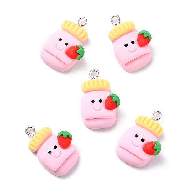PandaHall Resin Pendants, with Platinum Iron Peg Bail, Canned Strawberry, Pearl Pink, 24.5x17x8.5mm, Hole: 2mm Resin Food
PandaHall Resin Pendants, with Platinum Iron Peg Bail, Canned Strawberry, Pearl Pink, 24.5x17x8.5mm, Hole: 2mm Resin Food