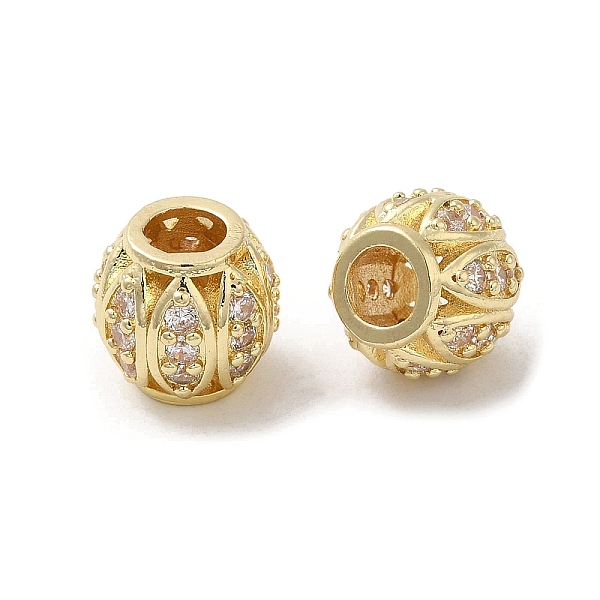 PandaHall Rack Plating Brass Micro Pave Cubic Zirconia European Beads, Long-Lasting Plated, Lead Free & Cadmium Free, Rondelle, Golden..., Clear
PandaHall Rack Plating Brass Micro Pave Cubic Zirconia European Beads, Long-Lasting Plated, Lead Free & Cadmium Free, Rondelle, Golden..., Clear