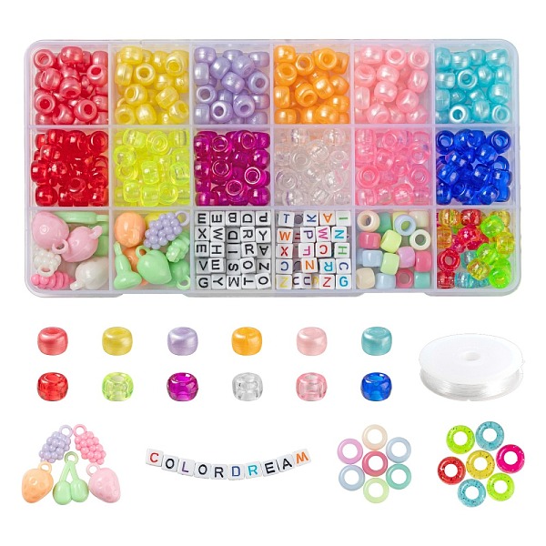 PandaHall Beads & Pendants Kit for DIY Jewelry Making Finding Kit, Including Plastic Pearlized Beads, Transparent & Opaque Acrylic Beads &..., Multicolor
PandaHall Beads & Pendants Kit for DIY Jewelry Making Finding Kit, Including Plastic Pearlized Beads, Transparent & Opaque Acrylic Beads &..., Multicolor