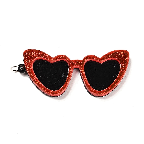 PandaHall Opaque Acrylic Big Pendants, with Platinum Iron Jump Ring, Glasses Charms, Red, 57x26x5mm, Hole: 5mm Iron+Acrylic Glasses Red
PandaHall Opaque Acrylic Big Pendants, with Platinum Iron Jump Ring, Glasses Charms, Red, 57x26x5mm, Hole: 5mm Iron+Acrylic Glasses Red