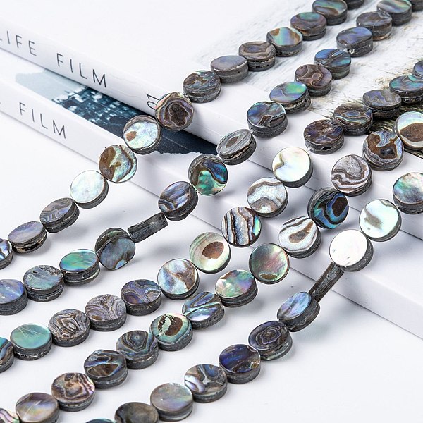 PandaHall Natural Abalone Shell/Paua Shell Beads Strands, Flat Round, Colorful, 8x3mm, Hole: 0.5mm, about 48pcs/strand, 16 inch Paua Shell...
PandaHall Natural Abalone Shell/Paua Shell Beads Strands, Flat Round, Colorful, 8x3mm, Hole: 0.5mm, about 48pcs/strand, 16 inch Paua Shell...