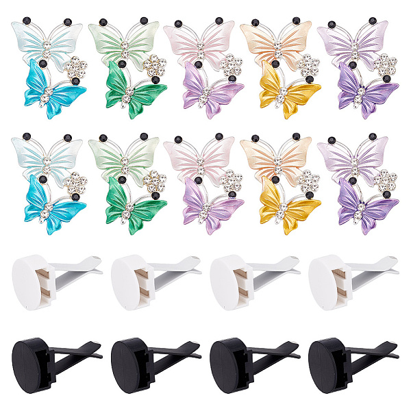 PandaHall AHADERMAKER 10 Sets 2 Colors Self Adhesive Plastic Car Air Freshener Vent Clips, with Iron Finding, and 10Pcs 5 Colors Zinc Alloy..., Multicolor
PandaHall AHADERMAKER 10 Sets 2 Colors Self Adhesive Plastic Car Air Freshener Vent Clips, with Iron Finding, and 10Pcs 5 Colors Zinc Alloy..., Multicolor
