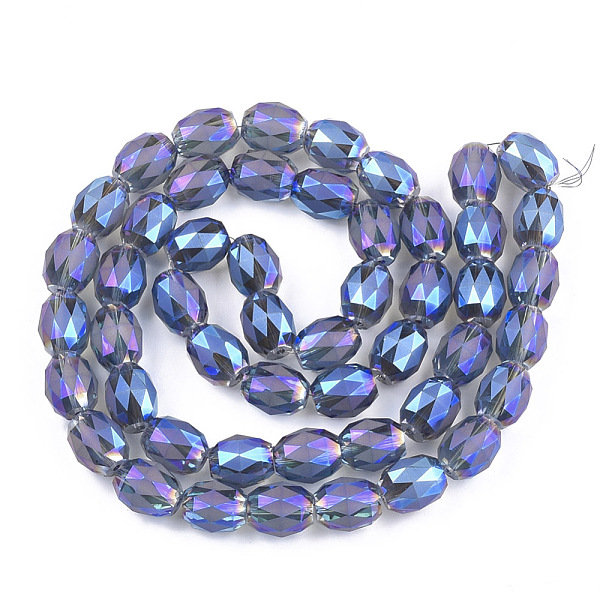 PandaHall Electroplated Glass Beads Strands, Frosted, Faceted, Oval, Cornflower Blue, 12~13x9.5mm, Hole: 1.5mm, about 50pcs/strand, 25.5...
PandaHall Electroplated Glass Beads Strands, Frosted, Faceted, Oval, Cornflower Blue, 12~13x9.5mm, Hole: 1.5mm, about 50pcs/strand, 25.5...