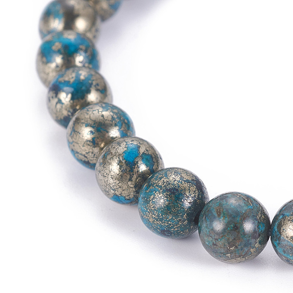 PandaHall Natural Pyrite Beads Strands, Dyed, Round, Dodger Blue, 8mm, Hole: 1mm, about 25pcs/strand, 8 inch Pyrite Round Blue
PandaHall Natural Pyrite Beads Strands, Dyed, Round, Dodger Blue, 8mm, Hole: 1mm, about 25pcs/strand, 8 inch Pyrite Round Blue