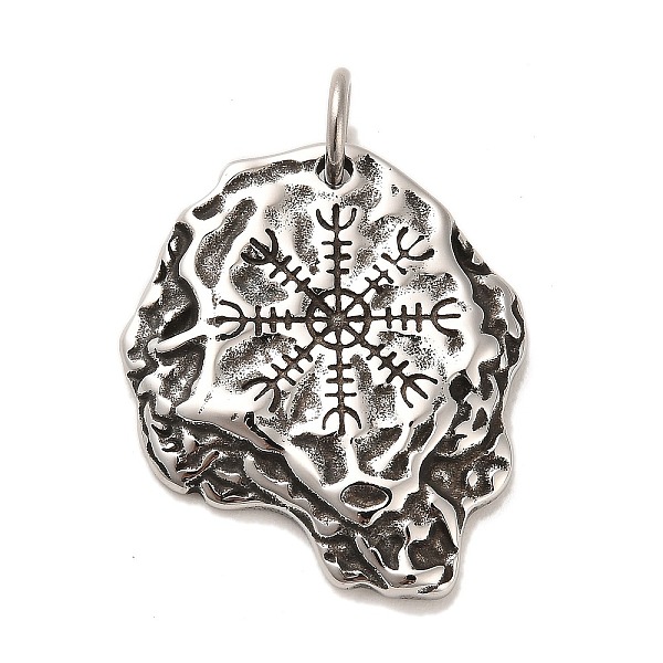 PandaHall 304 Stainless Steel Pendants, Viking Symbol Helm of Awe Charms, with Jump Ring, Antique Silver, 37.5x31.5x4.5mm, Hole: 6.5mm 304...
PandaHall 304 Stainless Steel Pendants, Viking Symbol Helm of Awe Charms, with Jump Ring, Antique Silver, 37.5x31.5x4.5mm, Hole: 6.5mm 304...