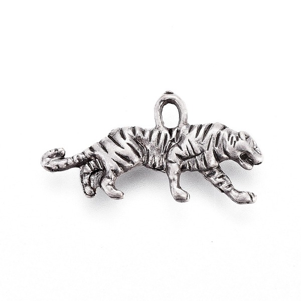 PandaHall Tibetan Style Alloy Pendants, Tiger, Lead Free & Nickel Free & Cadmium Free, Thailand Sterling Silver Plated, 11x22x2.5mm, Hole...
PandaHall Tibetan Style Alloy Pendants, Tiger, Lead Free & Nickel Free & Cadmium Free, Thailand Sterling Silver Plated, 11x22x2.5mm, Hole...
