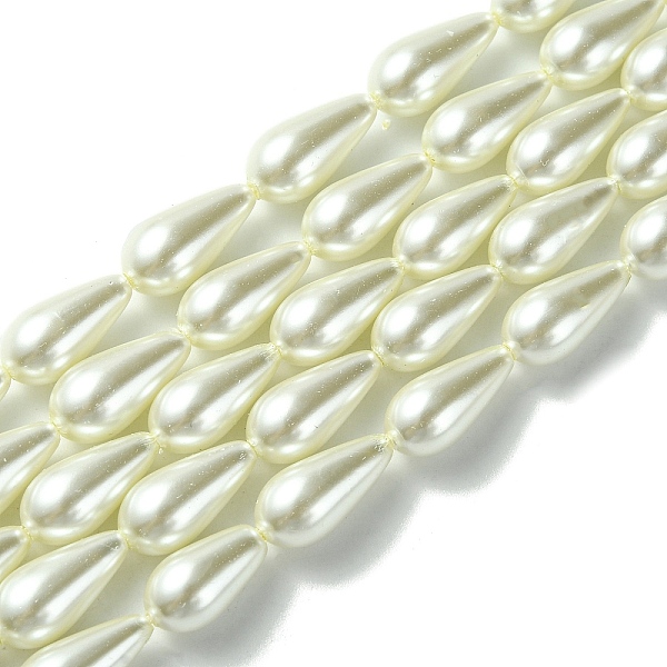 PandaHall Grade A Glass Pearl Beads, for Beading Jewelry Making, Painted, Teardrop, White, 16x8mm, Hole: 1mm, about 24pcs/strand Glass...
PandaHall Grade A Glass Pearl Beads, for Beading Jewelry Making, Painted, Teardrop, White, 16x8mm, Hole: 1mm, about 24pcs/strand Glass...