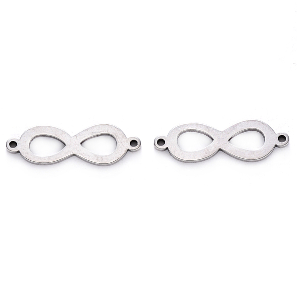 PandaHall 201 Stainless Steel Links, Laser Cut, Infinity, Stainless Steel Color, 7x22x1mm, Hole: 1mm 201 Stainless Steel Infinity
PandaHall 201 Stainless Steel Links, Laser Cut, Infinity, Stainless Steel Color, 7x22x1mm, Hole: 1mm 201 Stainless Steel Infinity