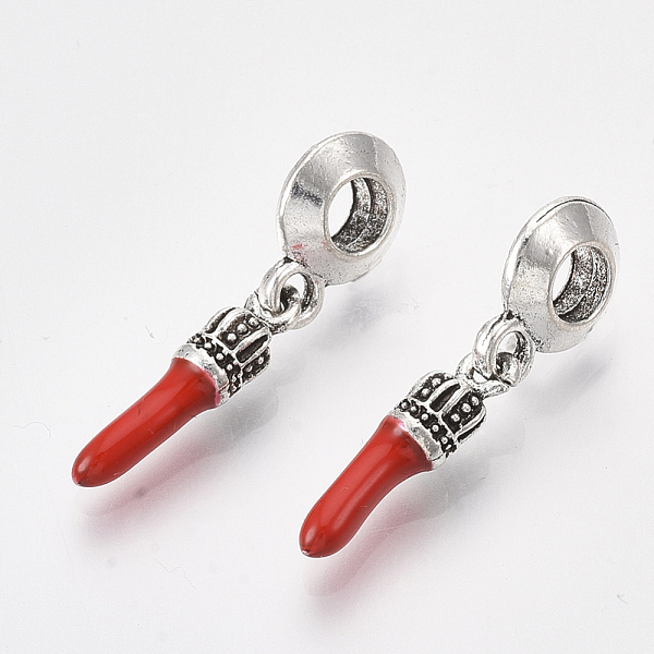 PandaHall Antique Silver Plated Alloy European Dangle Charms, with Enamel, Large Hole Pendants, Pepper, Red, 26mm, Hole: 4mm, Pepper: 17x4mm...
PandaHall Antique Silver Plated Alloy European Dangle Charms, with Enamel, Large Hole Pendants, Pepper, Red, 26mm, Hole: 4mm, Pepper: 17x4mm...
