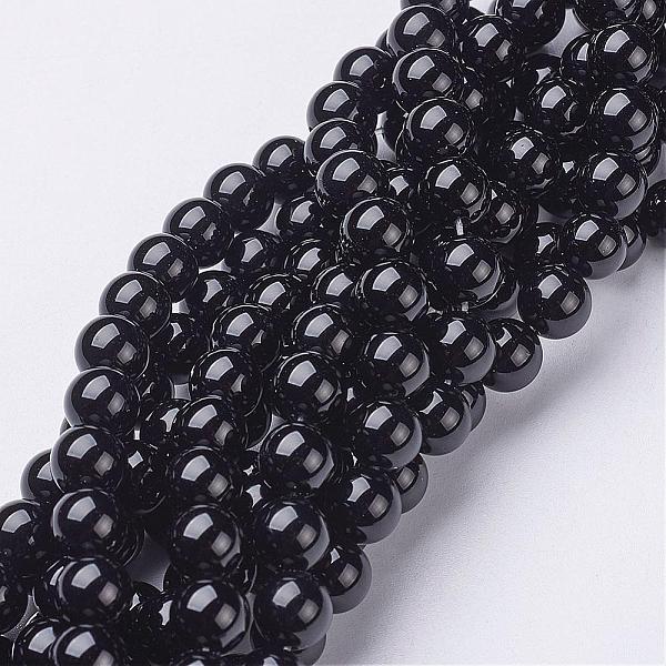PandaHall Natural Black Onyx Round Beads Strands, Grade A, Dyed, 8mm, Hole: 1mm, about 48~52pcs/strand, 15~15.5 inch Black Onyx Round Black
PandaHall Natural Black Onyx Round Beads Strands, Grade A, Dyed, 8mm, Hole: 1mm, about 48~52pcs/strand, 15~15.5 inch Black Onyx Round Black