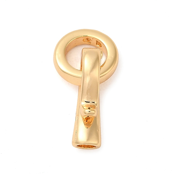 PandaHall Brass Fold Over Clasps, Ring, Real 18K Gold Plated, Ring: 9x2mm, Hole: 0.9mm; Clasps: 14x7x4mm, Inner Diameter: 2.5x2mm Brass
PandaHall Brass Fold Over Clasps, Ring, Real 18K Gold Plated, Ring: 9x2mm, Hole: 0.9mm; Clasps: 14x7x4mm, Inner Diameter: 2.5x2mm Brass