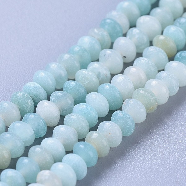 PandaHall Natural Amazonite Beads Strands, Rondelle, 4x3.5mm, Hole: 0.6mm, about 136pcs/strand, 15.3 inch(39cm) Amazonite Rondelle
PandaHall Natural Amazonite Beads Strands, Rondelle, 4x3.5mm, Hole: 0.6mm, about 136pcs/strand, 15.3 inch(39cm) Amazonite Rondelle