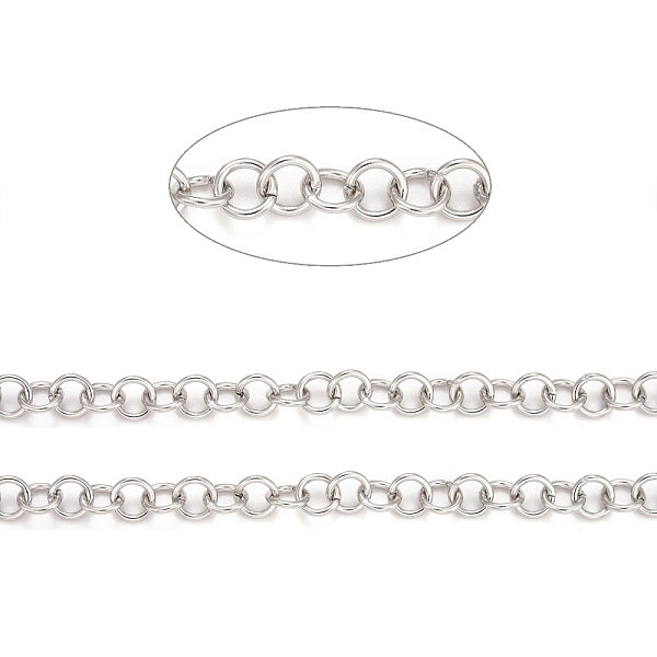PandaHall 304 Stainless Steel Rolo Chains, Belcher Chains, Unwelded, with Spool, Stainless Steel Color, 6x1mm, about 32.8 Feet(10m)/roll 304...
PandaHall 304 Stainless Steel Rolo Chains, Belcher Chains, Unwelded, with Spool, Stainless Steel Color, 6x1mm, about 32.8 Feet(10m)/roll 304...