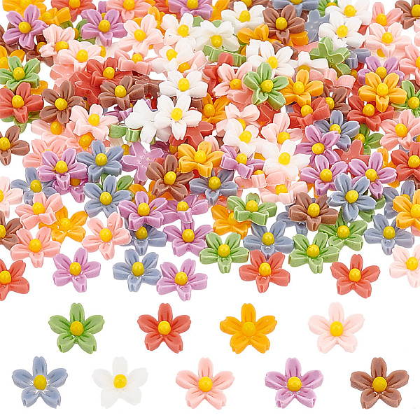 PandaHall 180Pcs 9 Colors Flower Opaque Resin Cabochons, for Jewelry Making, Mixed Color, 7x7.5x2mm, 20pcs/color Resin Flower Multicolor
PandaHall 180Pcs 9 Colors Flower Opaque Resin Cabochons, for Jewelry Making, Mixed Color, 7x7.5x2mm, 20pcs/color Resin Flower Multicolor