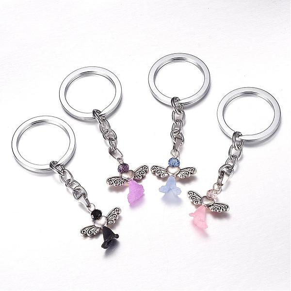 PandaHall Alloy Keychain, with Gemstone Beads, Tibetan Style Heart Beads and Acrylic Flower Beads, Lovely Wedding Dress Angel Dangle, Mixed..., Multicolor
PandaHall Alloy Keychain, with Gemstone Beads, Tibetan Style Heart Beads and Acrylic Flower Beads, Lovely Wedding Dress Angel Dangle, Mixed..., Multicolor