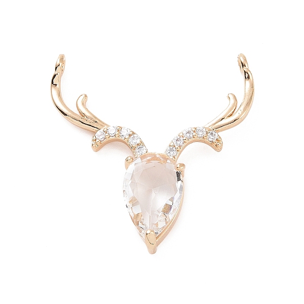 PandaHall Brass Pave Clear Cubic Zirconia Connector Charms, Christmas Reindeer Head Links, Light Gold, 28x27.5x5mm, Hole: 1.4mm Brass+Cubic...
PandaHall Brass Pave Clear Cubic Zirconia Connector Charms, Christmas Reindeer Head Links, Light Gold, 28x27.5x5mm, Hole: 1.4mm Brass+Cubic...