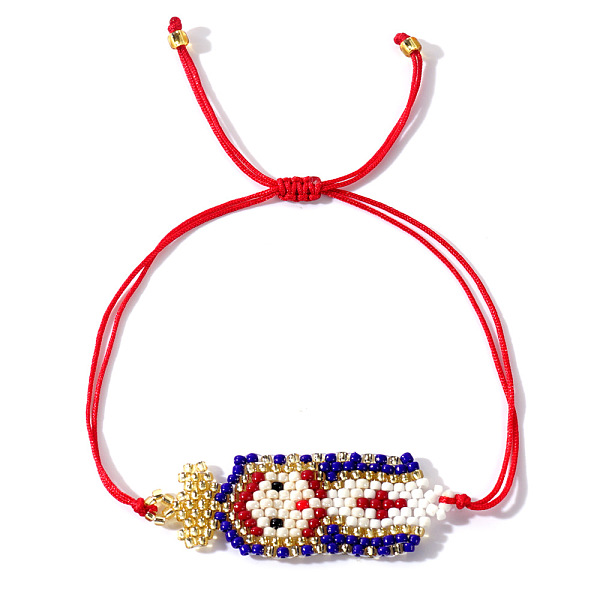 PandaHall Imported Handwoven Rice Bead Bracelet with Cute Cartoon Girl Pattern Glass
PandaHall Imported Handwoven Rice Bead Bracelet with Cute Cartoon Girl Pattern Glass