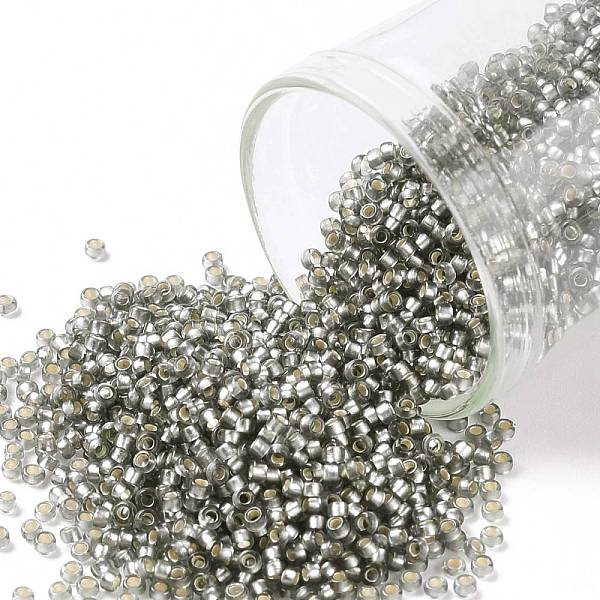 PandaHall TOHO Round Seed Beads, Japanese Seed Beads, (29BF) Silver Lined Frost Gray, 15/0, 1.5mm, Hole: 0.7mm, about 15000pcs/50g Glass...
PandaHall TOHO Round Seed Beads, Japanese Seed Beads, (29BF) Silver Lined Frost Gray, 15/0, 1.5mm, Hole: 0.7mm, about 15000pcs/50g Glass...
