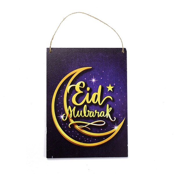 PandaHall Eid Theme Density Board Wooden Wall Ornament Doorplate Pendants, Rectangle with Jute Twine, for Home Garden Hanging Decoration...
PandaHall Eid Theme Density Board Wooden Wall Ornament Doorplate Pendants, Rectangle with Jute Twine, for Home Garden Hanging Decoration...