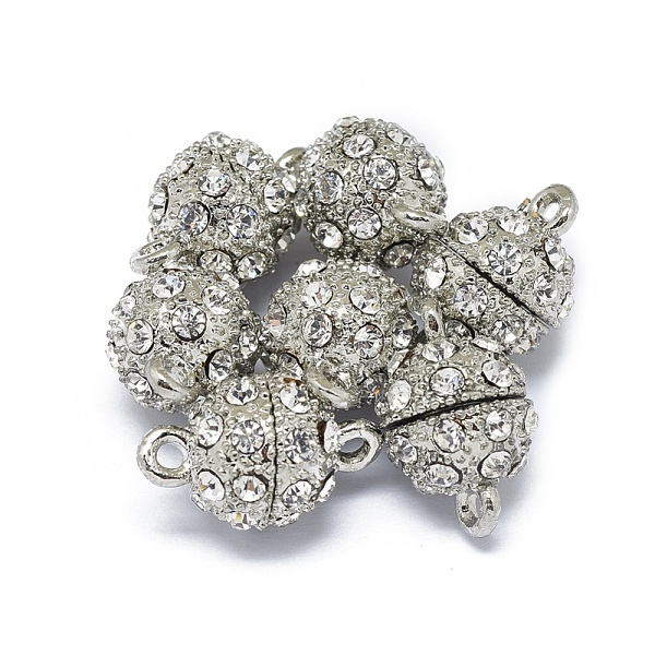 PandaHall Rack Plating Alloy Magnetic Clasps with Loops, N45 Grade Strong Magnet, with Grade A Rhinestone, Long-Lasting Plated, Round, Real..., Clear
PandaHall Rack Plating Alloy Magnetic Clasps with Loops, N45 Grade Strong Magnet, with Grade A Rhinestone, Long-Lasting Plated, Round, Real..., Clear
