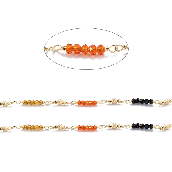 PandaHall Handmade Brass Beaded Chains, with Glass Beads, Long-Lasting Plated, Faceted, Unwelded, with Spool, Light Gold, bead: 17x4mm...
PandaHall Handmade Brass Beaded Chains, with Glass Beads, Long-Lasting Plated, Faceted, Unwelded, with Spool, Light Gold, bead: 17x4mm...