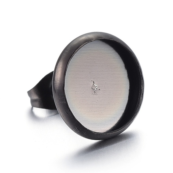 PandaHall Stainless Steel Stud Earring Settings, Flat Round, Electrophoresis Black, Tray: 10mm, 12mm, Pin: 0.7mm Stainless Steel Flat Round
PandaHall Stainless Steel Stud Earring Settings, Flat Round, Electrophoresis Black, Tray: 10mm, 12mm, Pin: 0.7mm Stainless Steel Flat Round