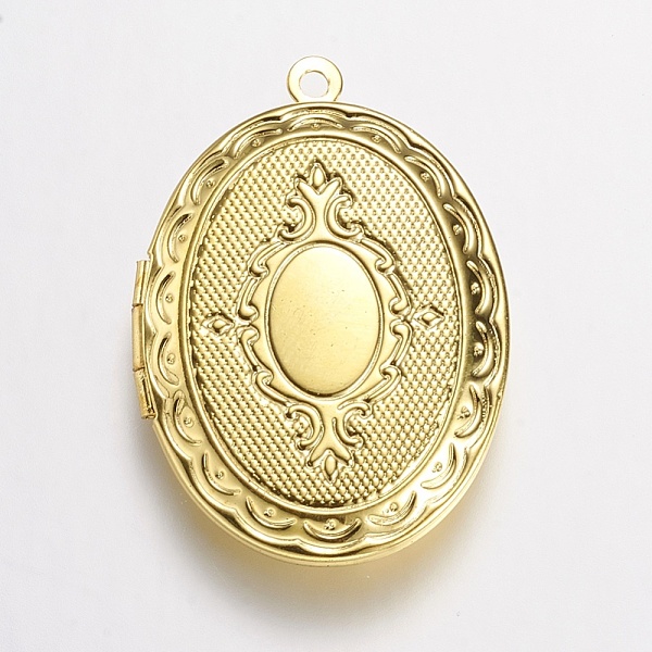 PandaHall Brass Locket Pendants, Oval, Golden, 33.5x23.5x5mm, Hole: 1.5mm Brass Oval
PandaHall Brass Locket Pendants, Oval, Golden, 33.5x23.5x5mm, Hole: 1.5mm Brass Oval