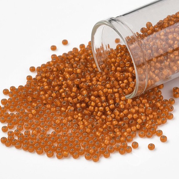 PandaHall TOHO Round Seed Beads, Japanese Seed Beads, (30BF) Silver Lined Frost Hyacinth, 11/0, 2.2mm, Hole: 0.8mm, about 5555pcs/50g Glass..., Orange
PandaHall TOHO Round Seed Beads, Japanese Seed Beads, (30BF) Silver Lined Frost Hyacinth, 11/0, 2.2mm, Hole: 0.8mm, about 5555pcs/50g Glass..., Orange