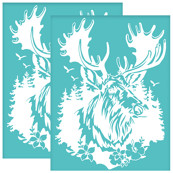 PandaHall OLYCRAFT 2Pcs 8.6x11 Inch Deer Pattern Self-Adhesive Silk Screen Printing Stencil Abstract Deer Mesh Stencils Animal Theme...
PandaHall OLYCRAFT 2Pcs 8.6x11 Inch Deer Pattern Self-Adhesive Silk Screen Printing Stencil Abstract Deer Mesh Stencils Animal Theme...