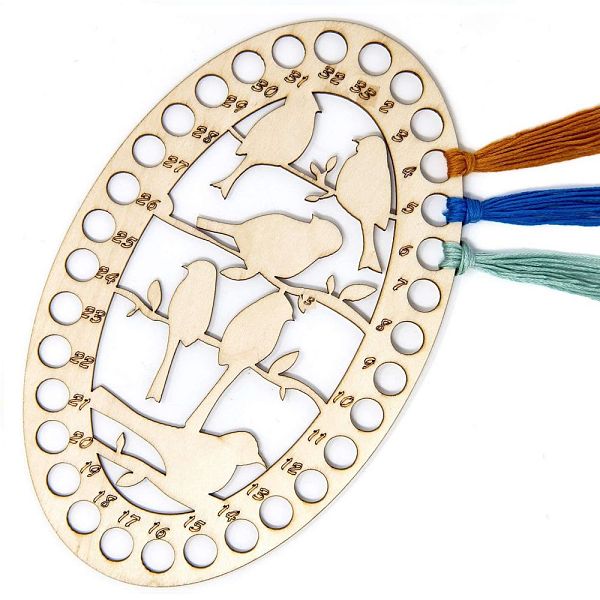PandaHall Undyed Wood Embroidery Floss Organizer, Oval with Bird Parten, for DIY Cross-Stitch Thread Holder Kit, Creamy White...
PandaHall Undyed Wood Embroidery Floss Organizer, Oval with Bird Parten, for DIY Cross-Stitch Thread Holder Kit, Creamy White...