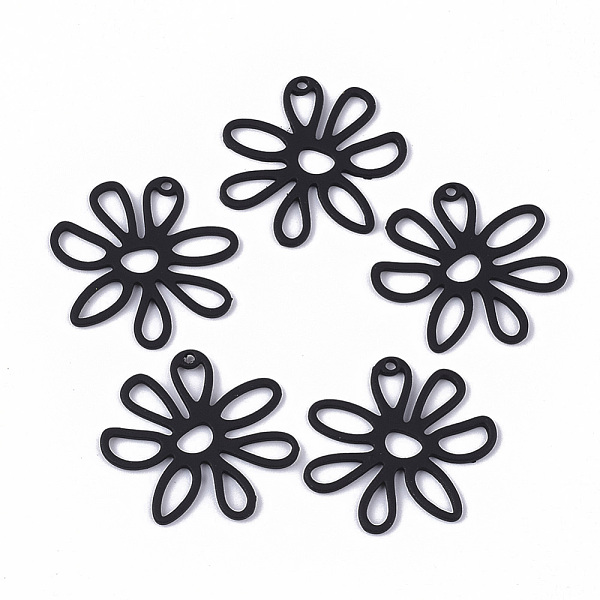 PandaHall Spray Painted Alloy Pendants, Flower, Black, 22.5x23.5x1mm, Hole: 1.2mm Alloy Flower Black
PandaHall Spray Painted Alloy Pendants, Flower, Black, 22.5x23.5x1mm, Hole: 1.2mm Alloy Flower Black