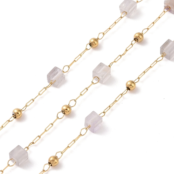 PandaHall Natural Amethyst Square Beaded Chains, with Golden 304 Stainless Steel Findings, Unwelded, 2~3x2~2.5x2~2.5mm Amethyst
PandaHall Natural Amethyst Square Beaded Chains, with Golden 304 Stainless Steel Findings, Unwelded, 2~3x2~2.5x2~2.5mm Amethyst